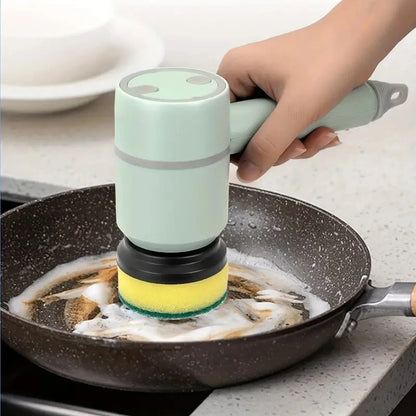 3-In-1 Electric Spin Scrubber, Electric Cleaning Brush Handheld Kitchen Cleaner Cordless Spin Scrubber, Power Scrubber